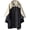 A-black-white, variant on RoveNova Adult Rain Poncho Waterproof Hooded Zipper Raincoat with Pockets | OEKO-TEX Certified 100% Polyester, Lightweight Packable Storage Pouch, Heat-Sealed Seams, Quick-Dry for Outdoor Hiking