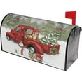 thumbnail image 3 of Red Truck Cardinals Mailbox Cover Magnetic Standard Size 21" x 18" Winter Mailbox Wraps Xmas Snowman Magnetic Mail Wraps Cover Post Letter Box Garden Home Decorations, 3 of 6