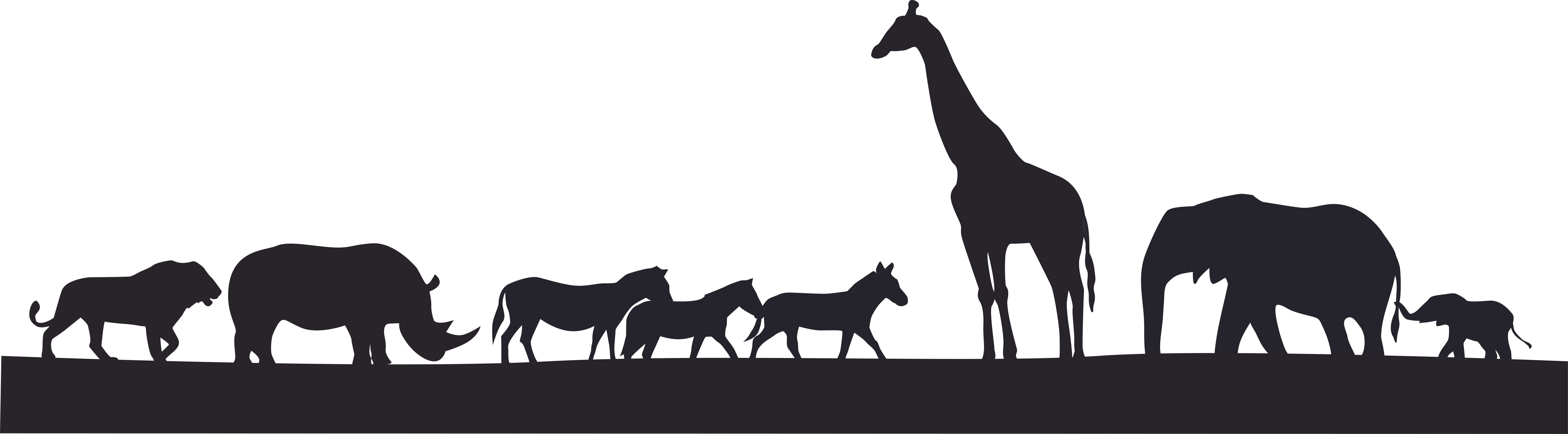 Animal Silhouette Animals Wildlife Zoo Customized Wall Decal Custom