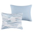 thumbnail image 3 of Greenland Home Coastal Paradise Jacquard Woven Decorative Pillow Sham, Dover Tidal Blue, Standard, 3 of 7