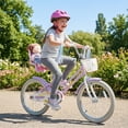 thumbnail image 2 of Costway Girls Bike, 20” Kids Bicycle with Basket, Doll Seat, Colorful Streamers, Reflectors Purple, 2 of 10