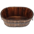 thumbnail image 1 of Wood Planter Pot Barrel Flowerpot Reusable Planter Holder Planter Wooden Planter Pot, 1 of 8