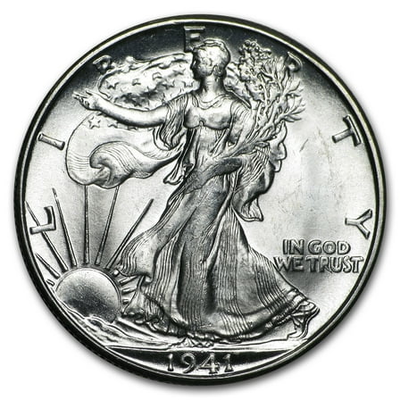 1941-D Walking Liberty Half Dollar BU