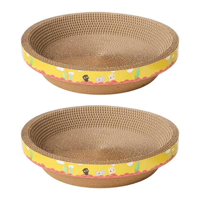 Almohadilla para rascar gatos,Almohadilla para rascar para gatos Poste para rascar para cama para dormir,Cat Scratcher Cartón Lounge Bed Durable,El rascador para gatos evita daños en los jinwen Almohadilla para rascar gatos