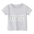 thumbnail image 3 of Hiiyo Big Girls Graduation T-Shirt Letter Print Short Sleeve T Shirt, Sizes 3-13, 3 of 3