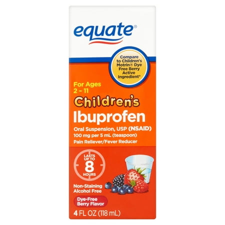 equate Saveur pour enfants Berry Ibuprofène, 4 fl oz