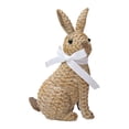 thumbnail image 1 of Easter ornament decor,Simulation Bunny Figurine Easter Tabletop Decoration Festival Art Rabbit Craft Ornament,Brown, 1 of 6