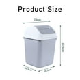 thumbnail image 5 of Acdanc Garbage Can with Lid,Small Swing Lid Trash Can,Durable Kitchen Trash Can for Bathroom, 5 of 5