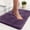 Purple, variant on Ultra Soft Shaggy Brown Bath Mat 16x24 Inch, Absorbent Quick Dry Plush Floor Rug Non-Slip Backing for Bathroom Bedroom Kitchen Home Decor