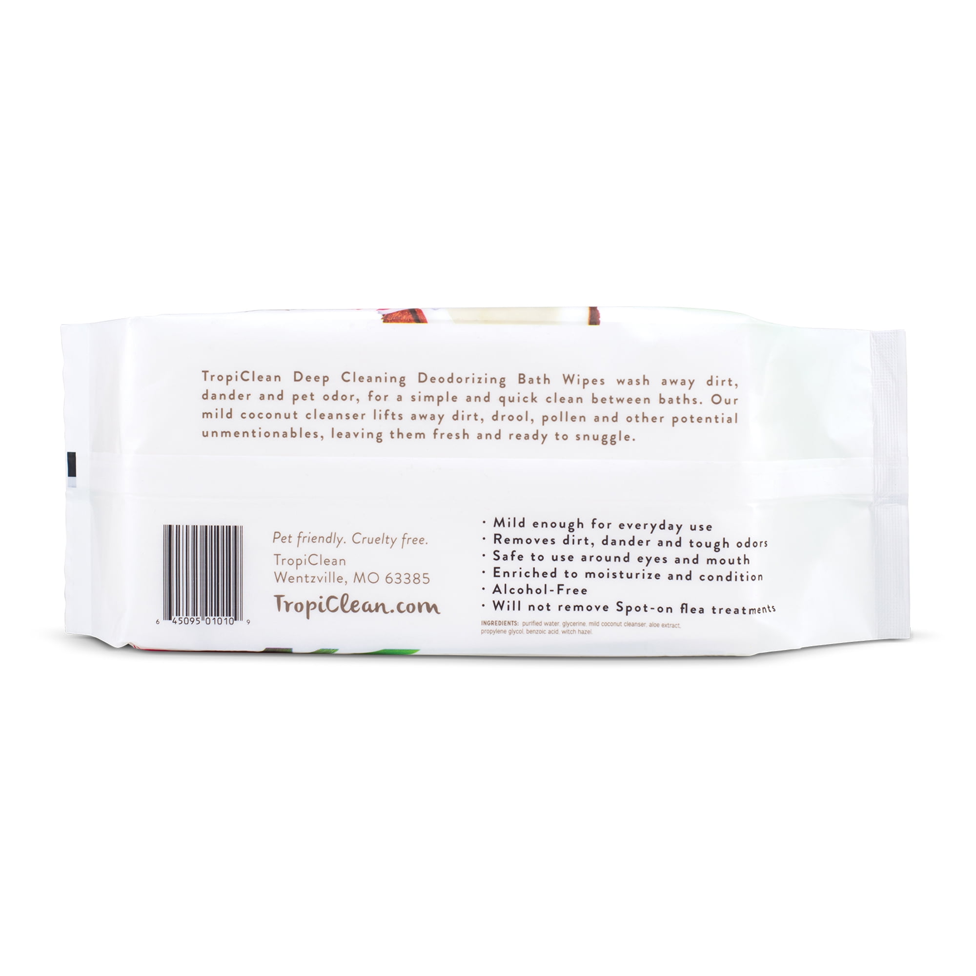 tropiclean deodorizing pet wipes