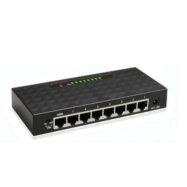 8Port Ethernet Smart Switcher High Performance 1000Mbps Network Switch RJ45 Hub Internet Injector US Plug