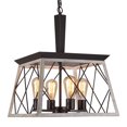 thumbnail image 2 of Lámpara colgante Q&S Vintage Farmhouse de 4 luces E26, 2 of 9