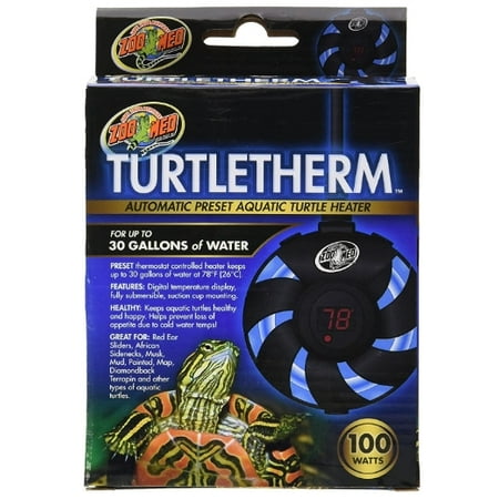 Zoo Med Turtletherm Automatic Preset Aquatic Turtle Heater [Reptile Submersible Heaters, Reptile Supplies] 100 watt