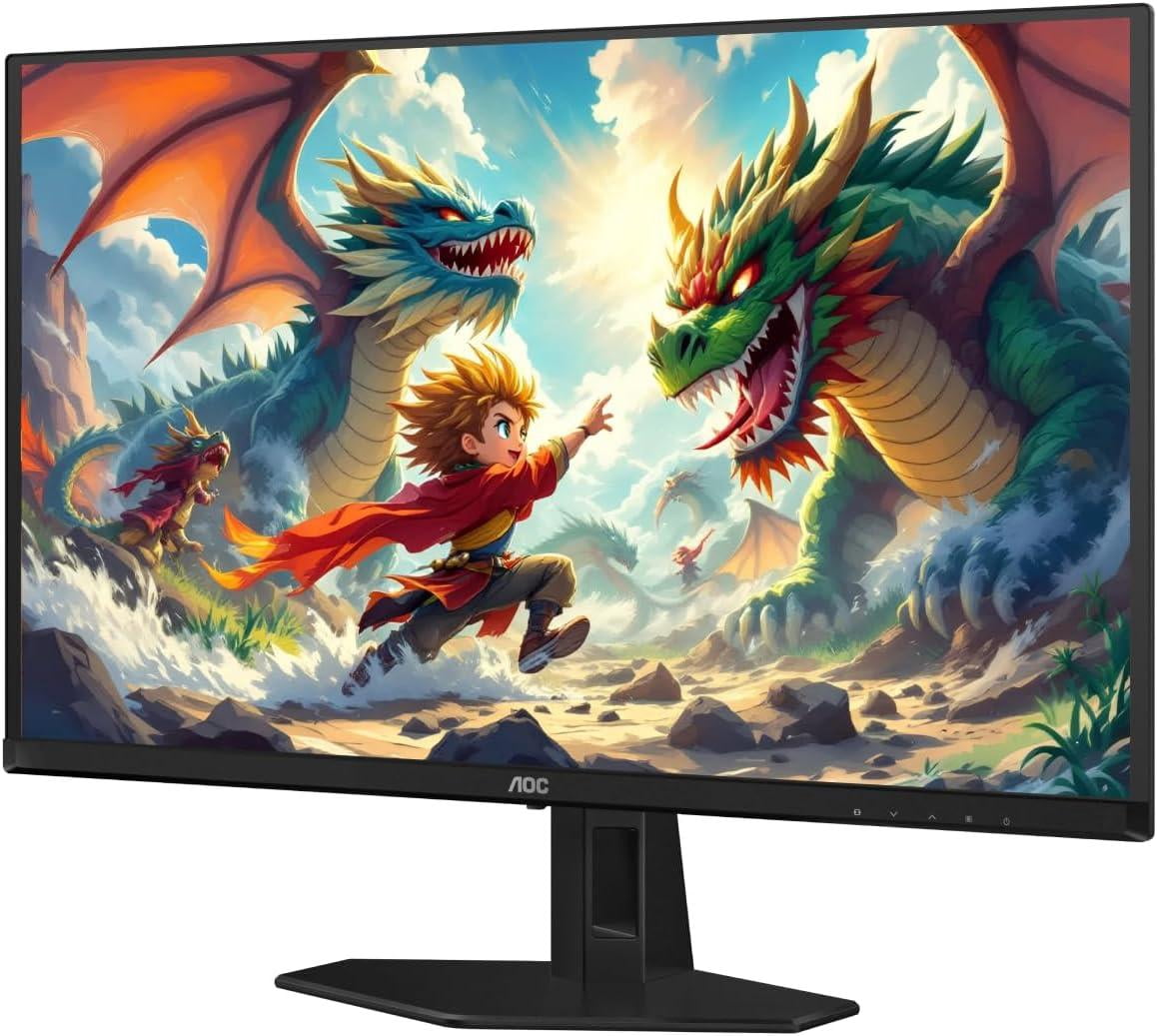 AOC 27" QD OLED Gaming Monitor, QHD 2560x1440, 240Hz, 0.03ms GtG, G-SYNC Compatible, HDR Ready, DisplayPort, HDMI, VESA Mountable, Console Gaming Ready, Q27GAZD