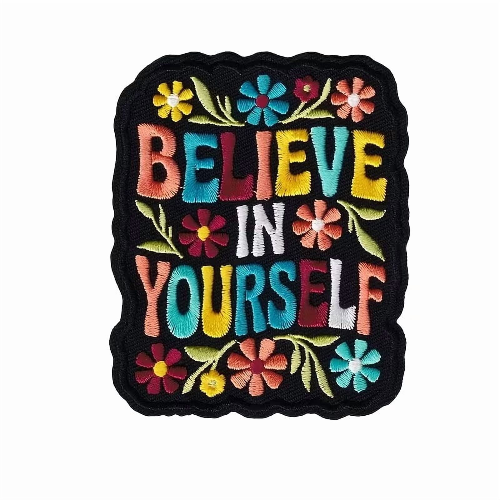3 Pieces Durable Embroidered Patches - Reusable Hippie Rock Biker Ride Sew or Iron-On Badge Applique Set