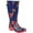 Navy Rubber, variant on JOURNEE COLLECTION Womens Black Polka Dot Comfort Removable Insole Buckle Accent Treaded Mist Round Toe Block Heel Rain Boots 7.5 M