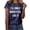C-Dark Blue105, variant on DHFJKG T Shirts For Women Casual Short Sleeve Loose Fit Round Neck Letter Printed Graphic Tee Comfortable Daily Wear Pullover Stylish Tops