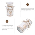 thumbnail image 3 of Toyvian Vintage White Metal Flower Bucket Vase - Stylish, Practical Plant Container for Home and Garden Decor, 3 of 5