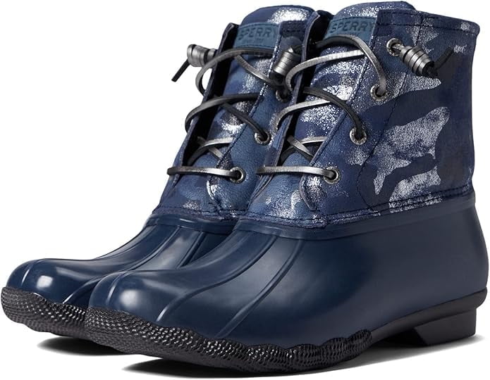 sperry quilted duck boots navy