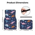 thumbnail image 3 of Balery Dinosaur Pattern 4-Piece Floor Mats, Heavy-Duty Rubber Liners, Anti-Slip Design, All-Season Automotive Protection, Vehicles, Cars, Trucks, and SUVs, 3 of 5