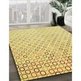 thumbnail image 3 of Ahgly Company Tapis d'Intérieur Lavable en Machine Carré Transitionnel Jaune Soleil, 3 Pieds Carré, 3 of 7