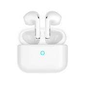 Ecouteurs Bluetooth sans Fil, Écouteurs sans Fil à Réduction de Bruit ,Stéréo Oreillette Bluetooth avec HD Mic Intégrés, Ecouteurs avec Touch Waterproof, pour iOS Android Blanc