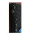 thumbnail image 3 of Modern 1pc Black Velvet Upholstery Storage Queen Size Round Bed w Speakers & USB Bedroom Furniture, 3 of 3