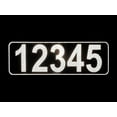 thumbnail image 3 of Curb-N-Sign Reflective 911 Address Sign for Mailbox, Single/Double Sided, Solid Aluminum, Custom and Pre-Drilled signs Horizontal/Vertical, 5 Year Warranty (Single Sided (Horizontal, Black), 3 of 9