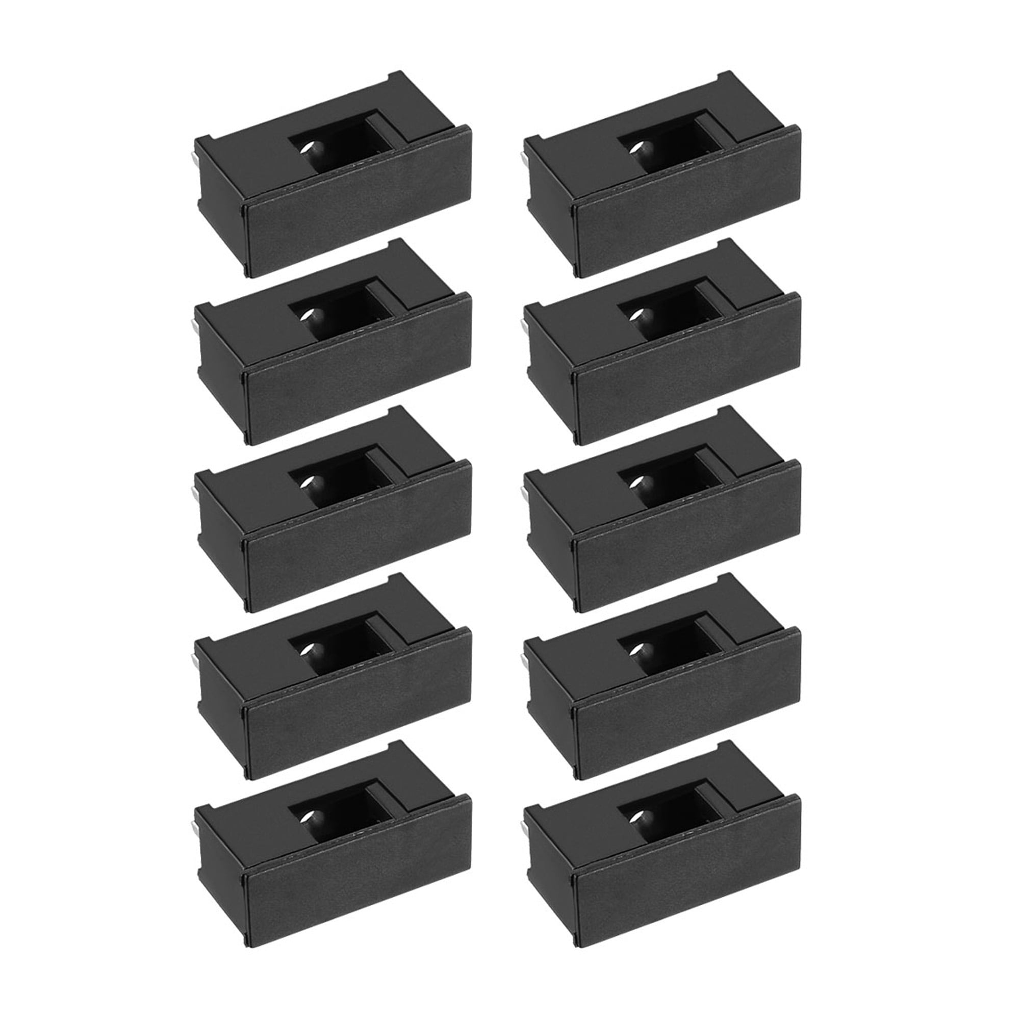 250V 4A Dual Terminals 5mmx20mm Fuse PCB Panel Mount Holder Case Black