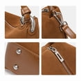 thumbnail image 4 of Genuine Leather Hobo Bag, Women's Suede Crescent Underarm Crossbody Shoulder Purse, 4 of 10