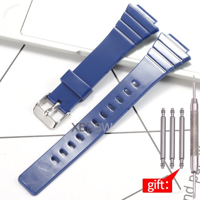 Resin Watch Strap suitable for CASIO W-215H W215H Men's Women Waterproof Sports 18mm Watch Accessories Baolan S 18mm