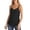 Black, variant on Fashionable and Casual and Solid Top for Women Back Support Women Top Cropped Top Compression Muscle Shirt Women Fitted Sleeveless Tee Women 1975 Crop Top l Tops Sleeveless Layering