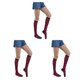 thumbnail image 3 of Sonducket Rayas Calcetines altos Calcetería Juegos deportivos Calentadores Día de San Valentín para diario Fiesta de Halloween Raya negra fucsia Type1 Sonducket CBP376829, 3 of 6
