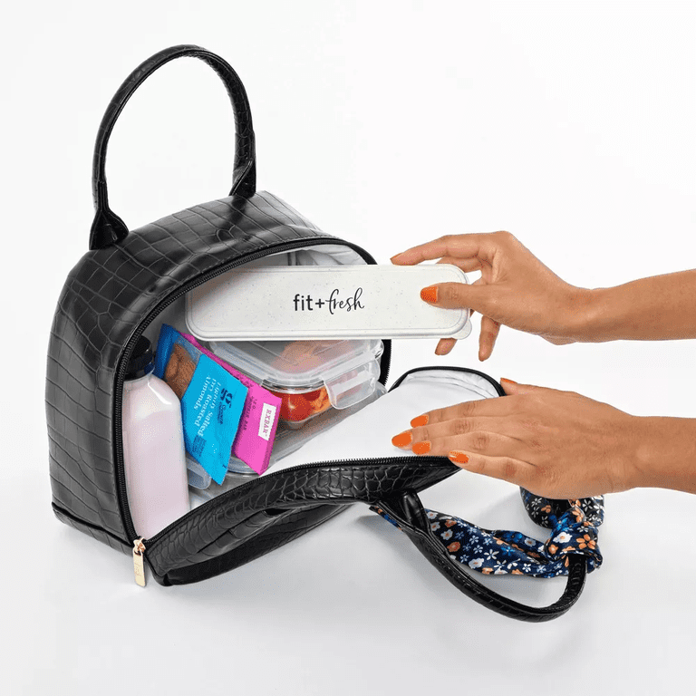 Fit & Fresh Lyon Luxe Lunch Bag with Travel Utensils and  display picture 3