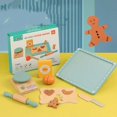 thumbnail image 1 of Wooden Simulation Dessert Rack Afternoon Tea Set Toy Pretend Play Food Learning Role Play Game Early Educational Puzzle Toys, 1 of 7