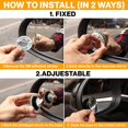 thumbnail image 5 of SHENMO 2 Pack Blind Spot Mirrors, Round Frameless Mirrors with 360 Rotation, Adjustable HD Glass Convex Mirror Maximize Rear View Universal for Car, SUV, Trucks, Road Safety -, 5 of 5