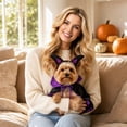 thumbnail image 6 of 2 Pack, Small Dog Halloween, Halloween for Dogs, Halloween for Cats, Kitten Halloween, Witch Vampire Outfit for Halloween Party, Purple Pet Dress Set, 6 of 7