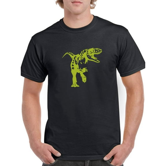 TRex Dinosaur Graphic Men Black T-Shirt, Male x-Large