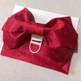 thumbnail image 4 of pitrice Kimono Obi Jacquard Pre-Tied Bow Waist Strap Cummerbund Red, 4 of 9