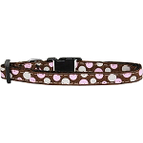 Pet Dog  Cat Nylon Collar or Leash 3/8" wide, "Confetti Dots"
