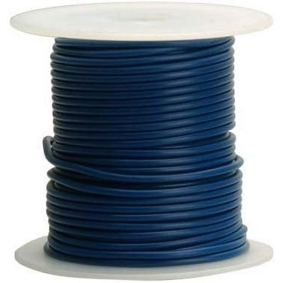 Coleman Cable 14-100-12 Primary Wire, 14-Gauge 100-Feet Bulk Spool, Blue