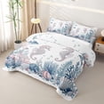 thumbnail image 3 of Erosebridal Kawaii Ocean Seahorses Bed Spread Queen,Sea Animal Queen Coverlet Set for Teens Boys Girls, 3 of 7