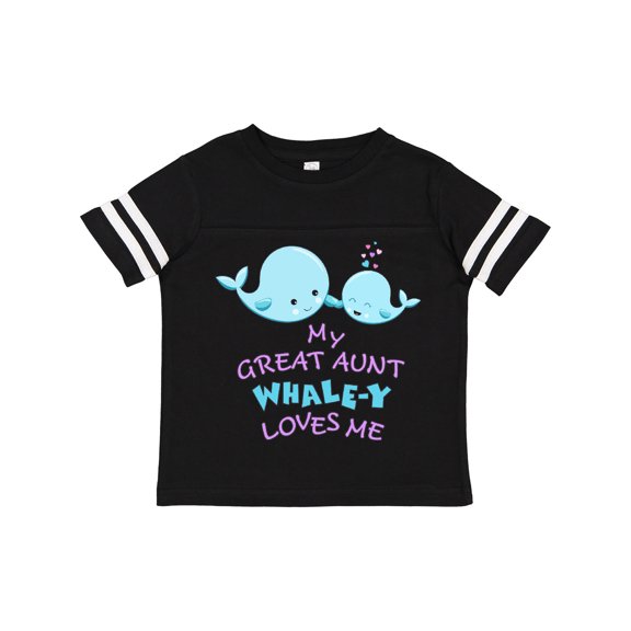 Inktastic My Great Aunt Whale-y Loves Me Boys or Girls Toddler T-Shirt