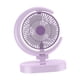 thumbnail image 4 of Ventilador de mesa pequeño, 4 velocidades, silencioso, USB, para exteriores Violeta, 4 of 9