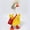 Yellow, variant on Partheme 7 Inch Mini Desk Goose Summer Outfits Set, 4 Piece Cute Clothes with Hat Dress and Bag, Magnetic Porch Goose Key Decor Accessory, Funny Statue Costume for Home Office Gift, Blue