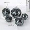 thumbnail image 5 of Uxcell 3-Pack Decorative Ball for Bowls, 2.4 Inch Mosaic Glass Balls Decorative Glass Orbs for Home Decor/Dining Tables [Bright Black], 5 of 7