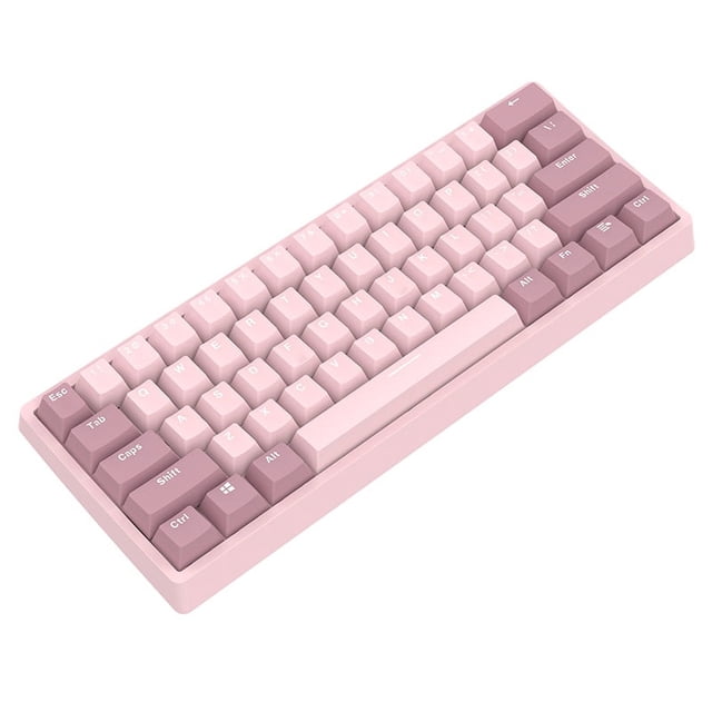 Teclado mecánico personalizado CNC de 67 teclas con estabilizadores atornillables PCB, estabilizador de teclas 2u chapado en oro transparente