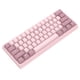 thumbnail image 1 of Teclado mecánico personalizado CNC de 67 teclas con estabilizadores atornillables PCB, estabilizador de teclas 2u chapado en oro transparente, 1 of 4