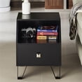 thumbnail image 4 of Furniture of America Jilah Table d'Appoint Moderne en Bois avec Rangement, Noir, 4 of 5