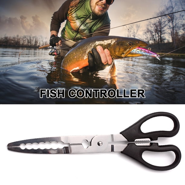 Alicates De Pesca Pinza para agarrar cangrejo de pescado, alicates de pesca portátiles, tijeras, accesorios de pesca